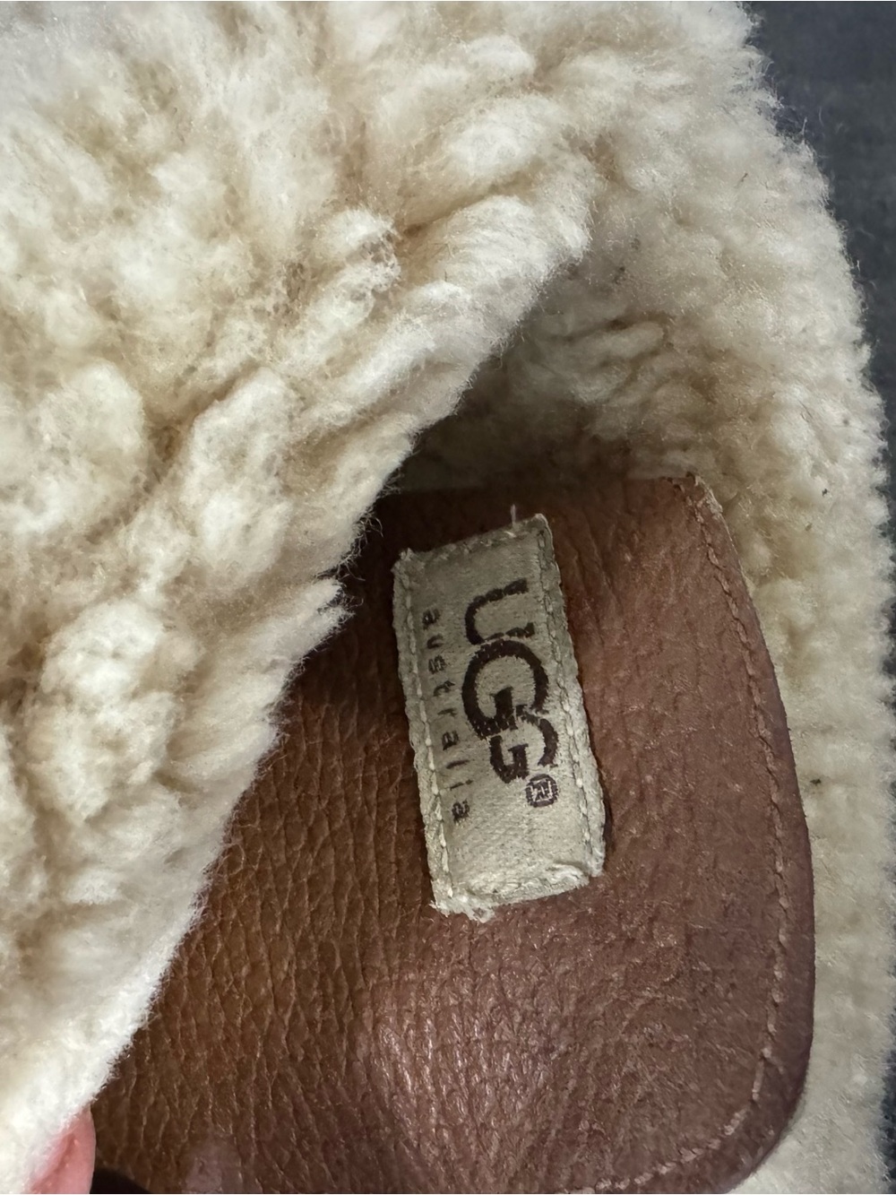 UGG Brown and Black Lace-Up Shearling Winter Boots - Picture 4 of 9